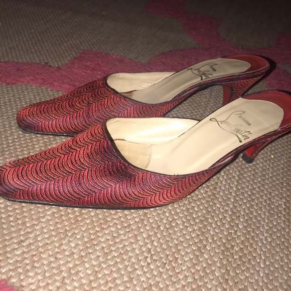 Vintage Christian louboutin slip on mules size 37 - Picture 2 of 4